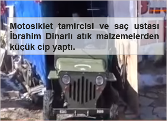 Motosiklet-tamircisi-ve-sac-ustasi-Ibrahim-Dinarli-atik-malzemelerden-kucuk-cip-yapti
